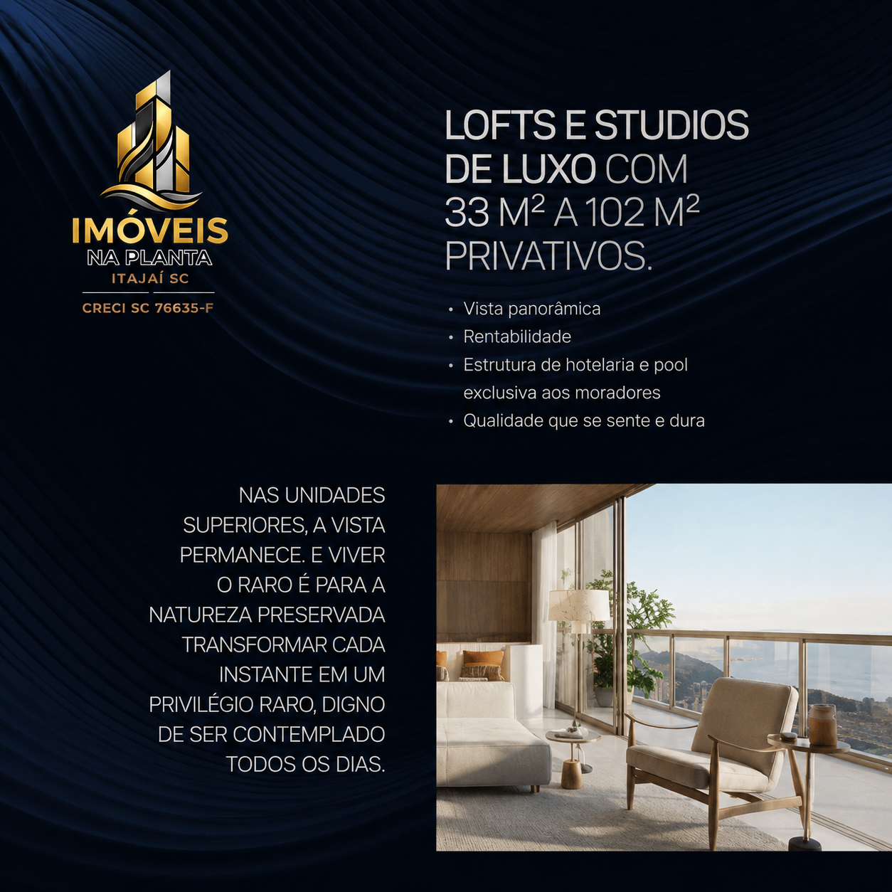 RARO — Lofts e studios de luxo